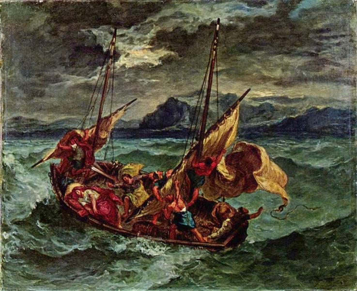 nol art delacroix christ on the sea of galilee 1854