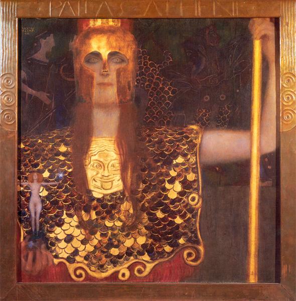 NOL art Klimt minerva or pallas athena